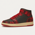 Acid Wash Red High Top Sneakers