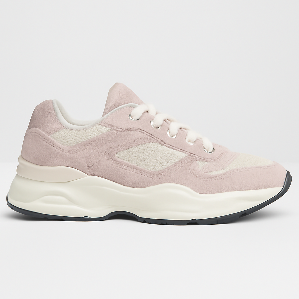 Rose Sugar Angora Sneakers