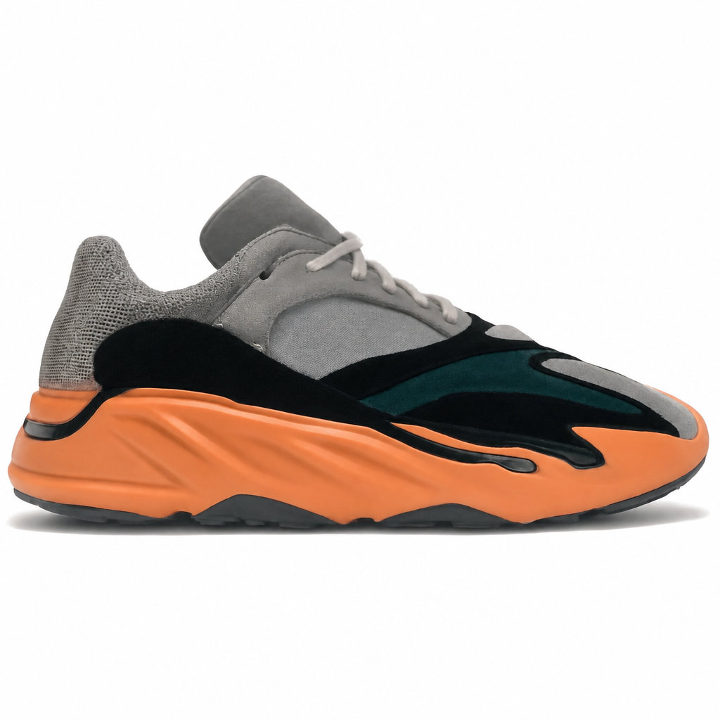 Wash Orange Chunky Sneakers