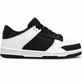 Black and White Low-Top Sneakers
