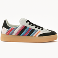White Platform Sneakers with Unique Detailing