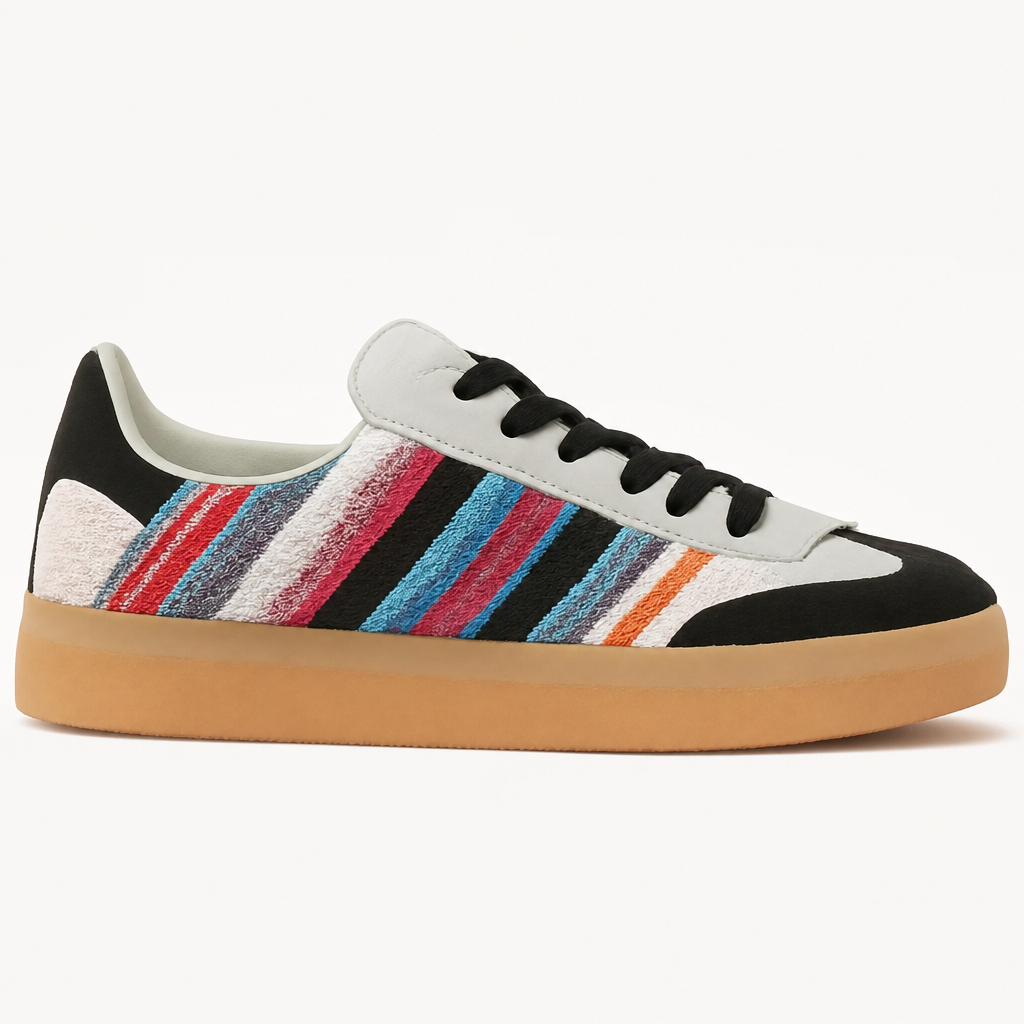 White Platform Sneakers with Unique Detailing