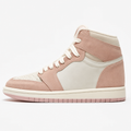 Washed Pink High-Top Sneakers