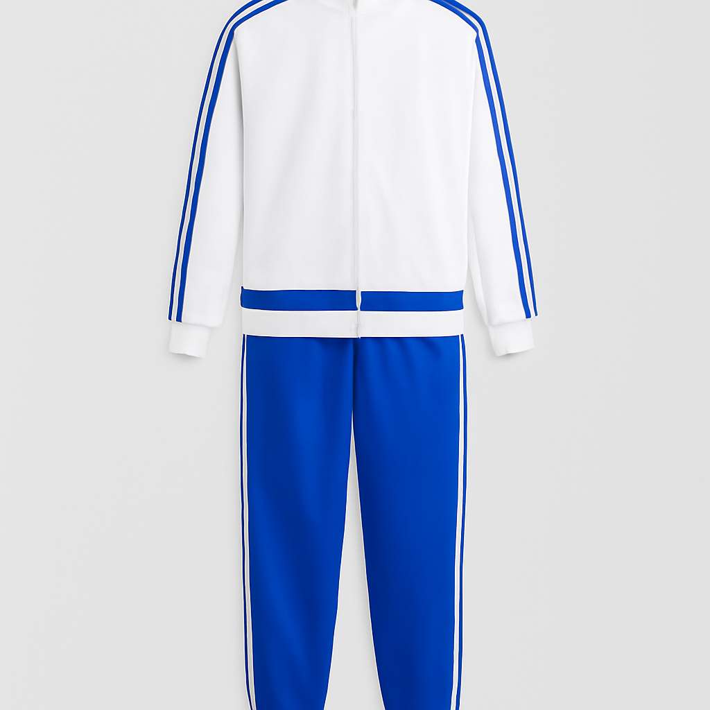 Navy Blue Full-Zip Tracksuit