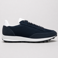 Blue Suede Layered Sneakers