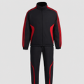 Maroon Athletic Tracksuit Set