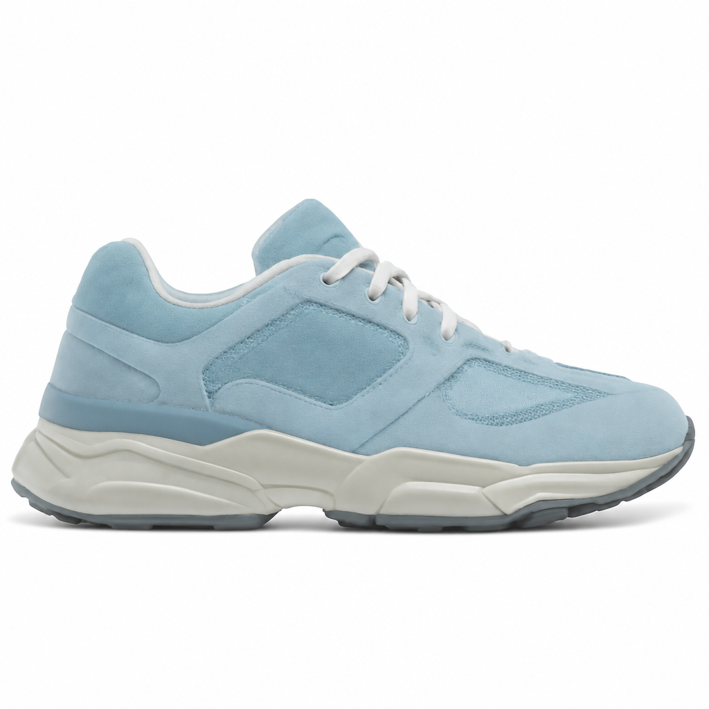 Chrome Blue Lightweight Sneakers