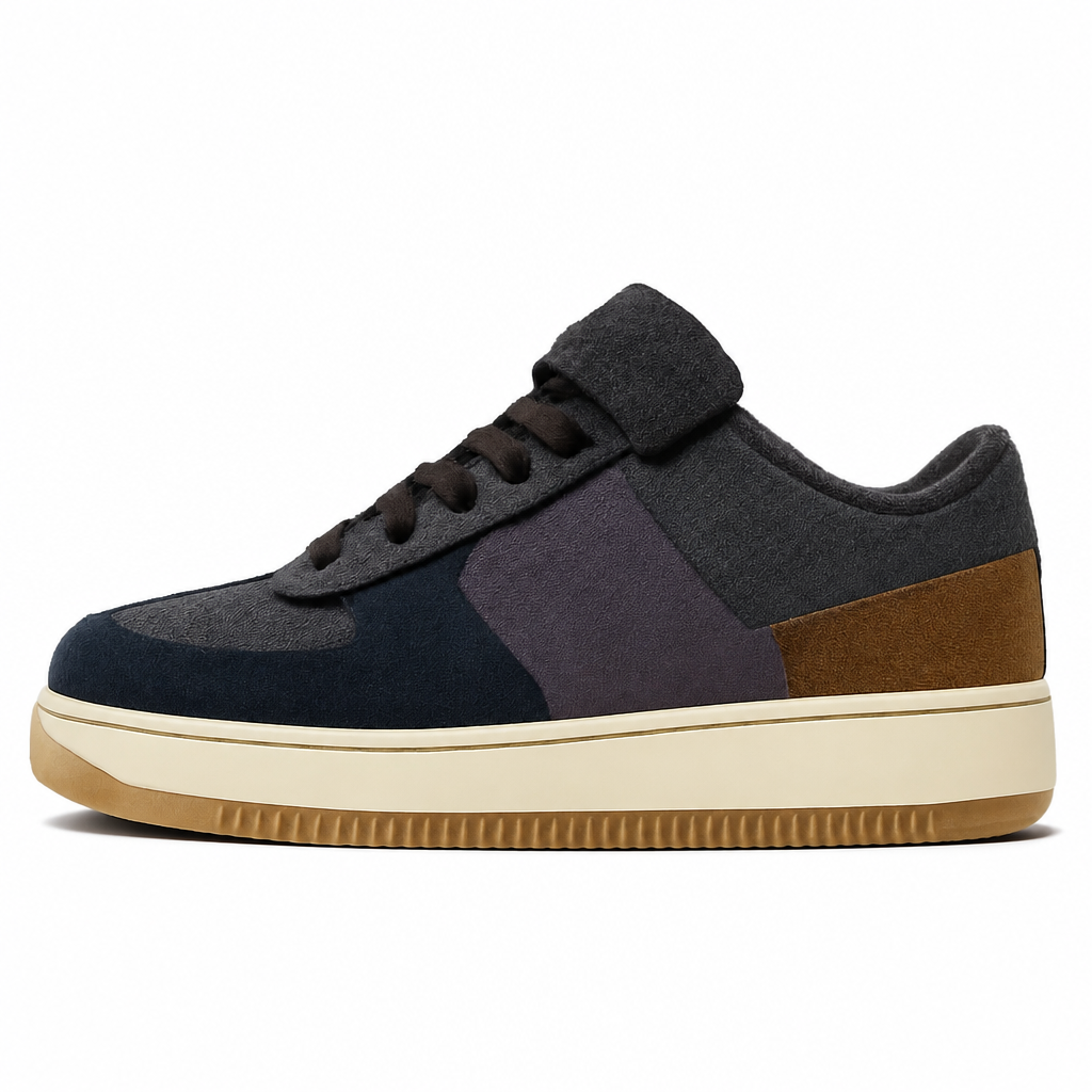 Low Top Beige Canvas Sneakers