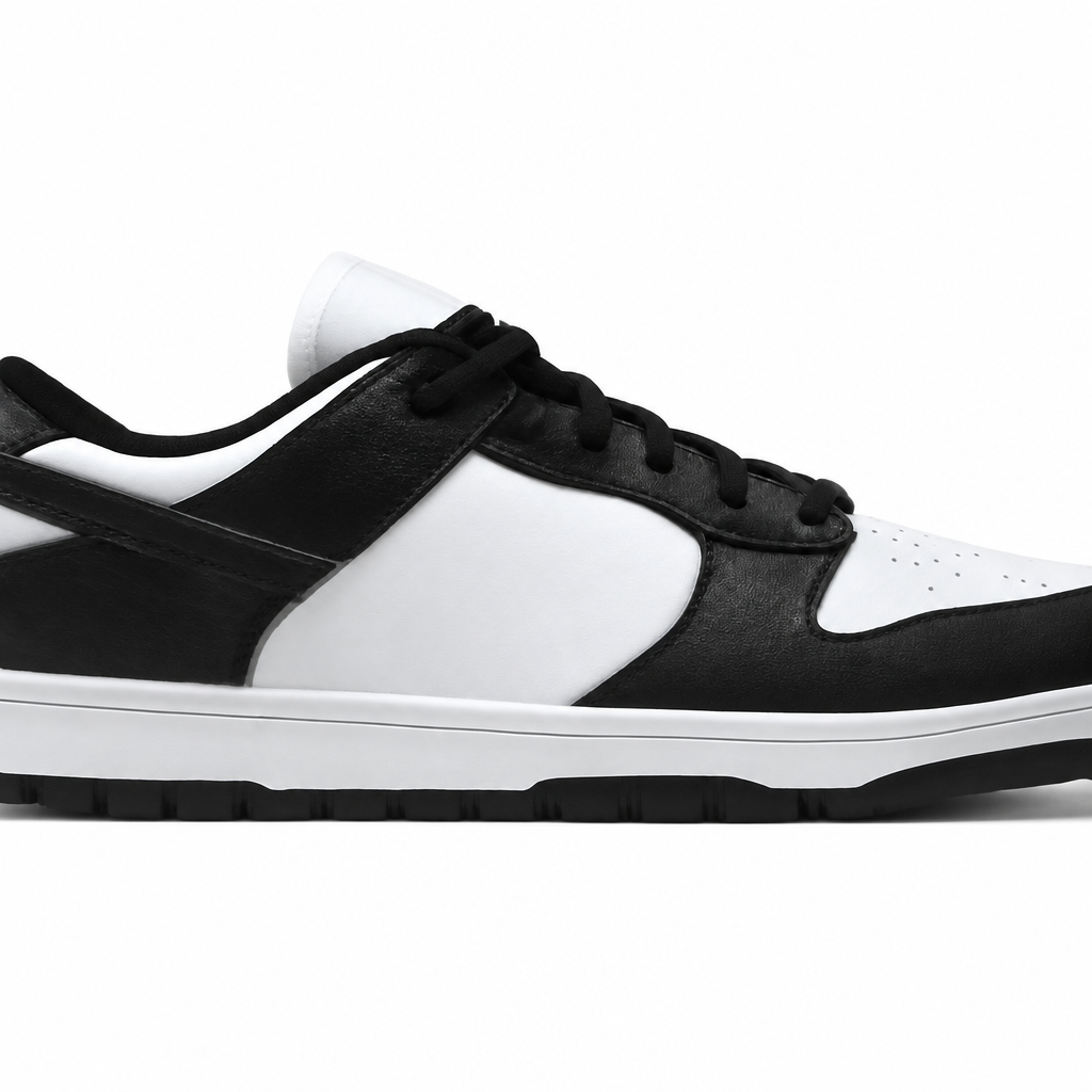 Black Star Pattern Low Sneakers