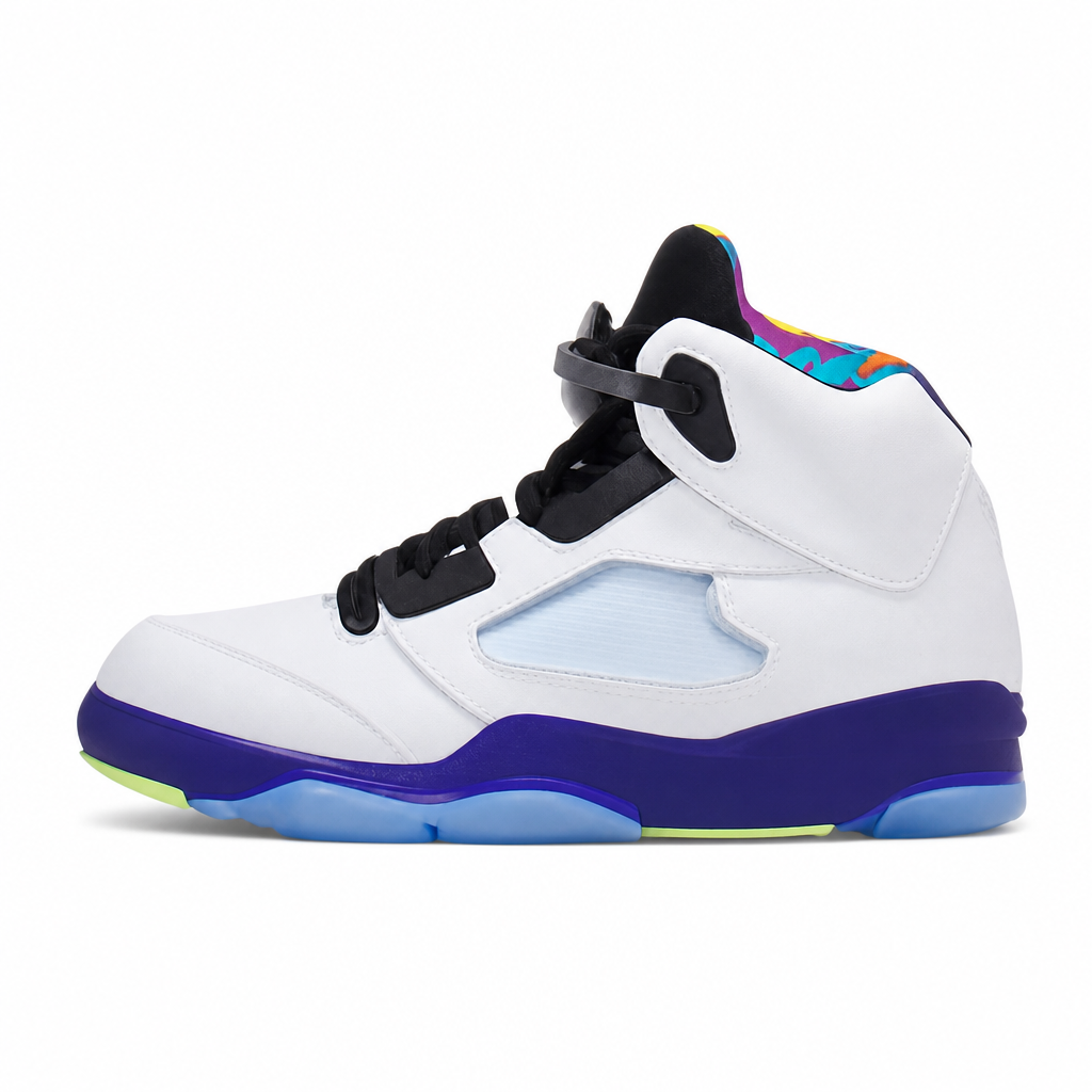 Multicolor Retro High-Top Sneakers