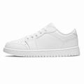 All-White Low-Top Sneakers