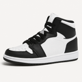 Black and White High-Top Sneakers