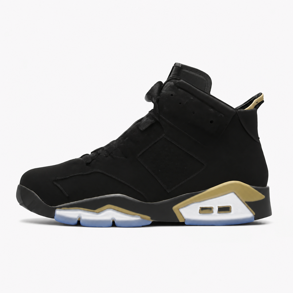 Black Gold Retro Sneakers