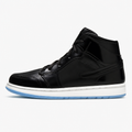Mid-Top Black and Blue Sneakers