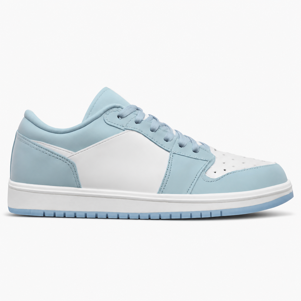 Ice Blue Low Top Sneakers