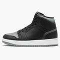 Gray and Black High-Top Sneakers