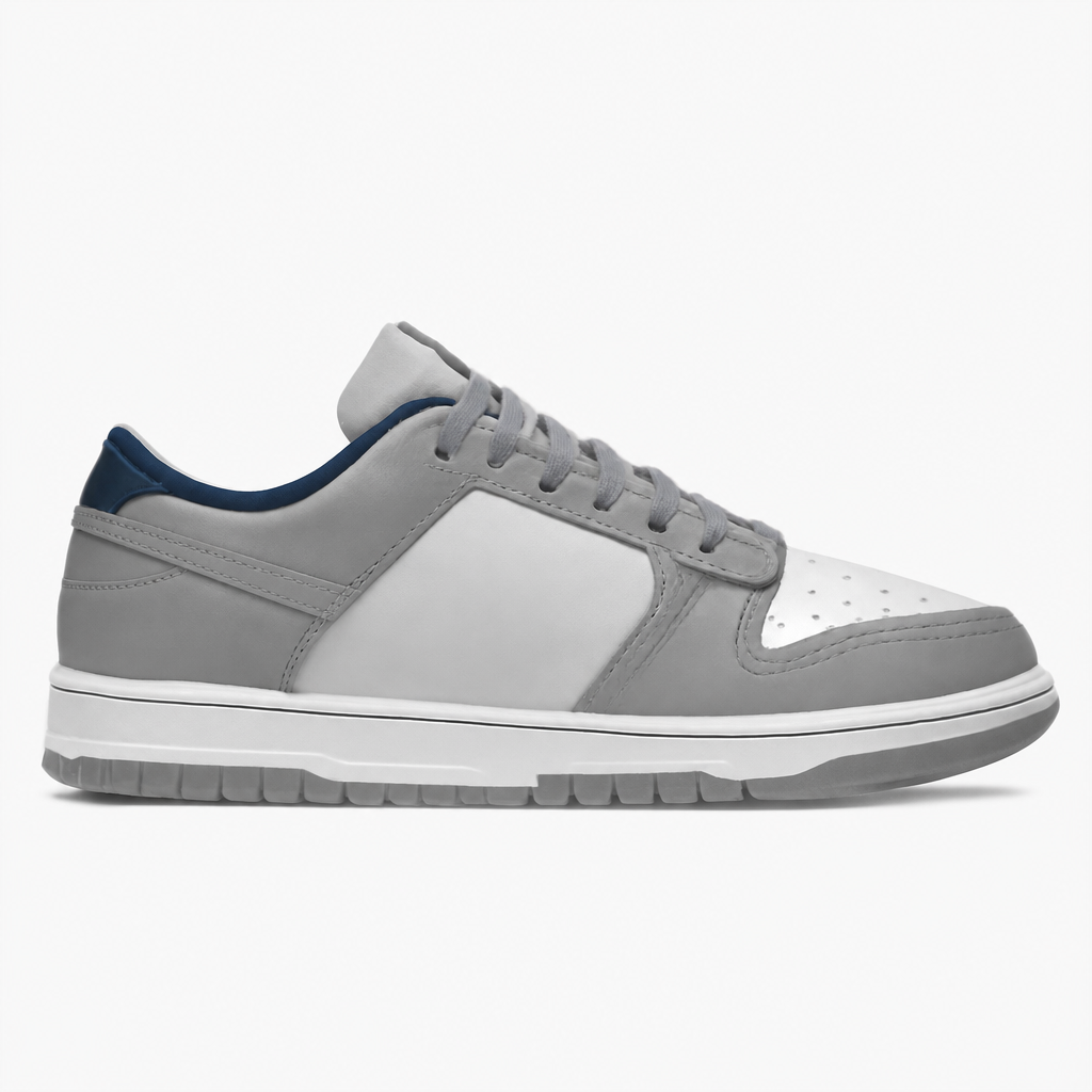 Stealthy Blue Low-Top Sneakers