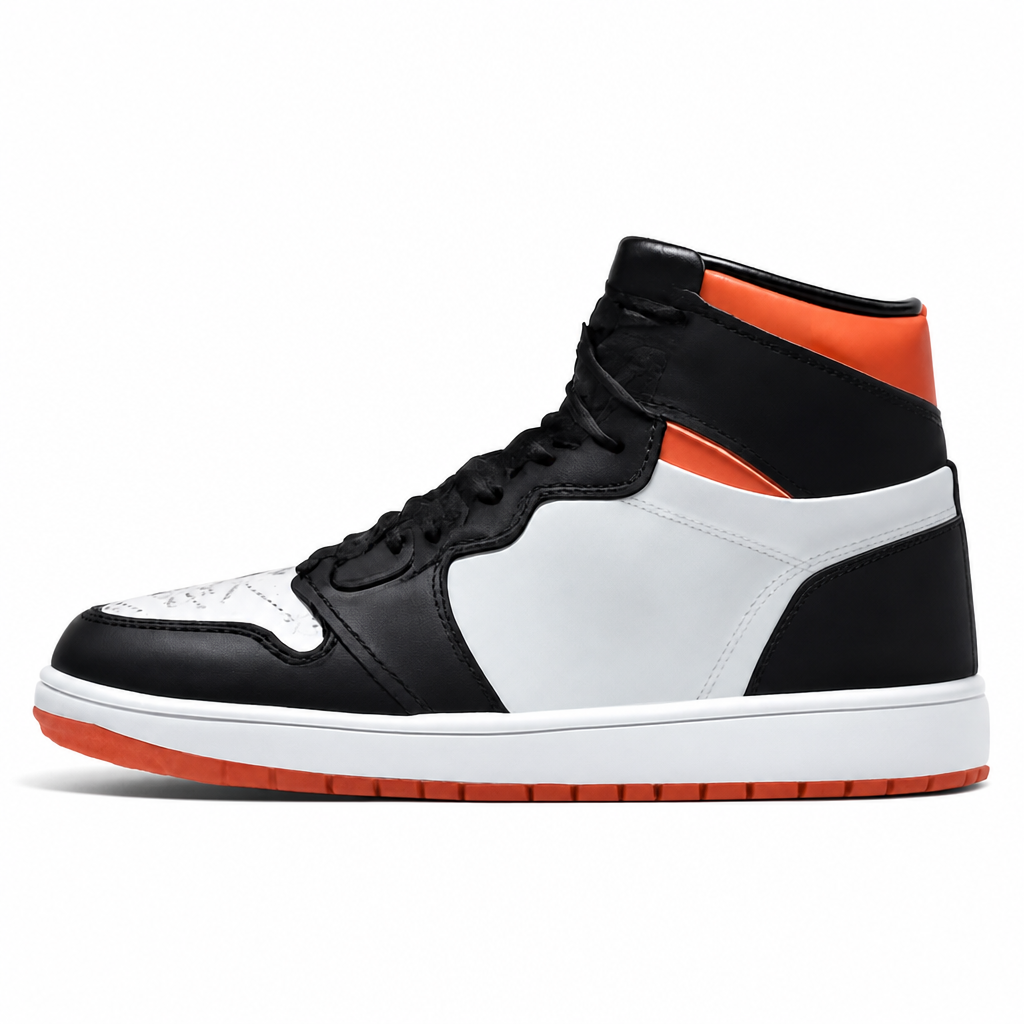 Electro Orange High-Top Sneakers