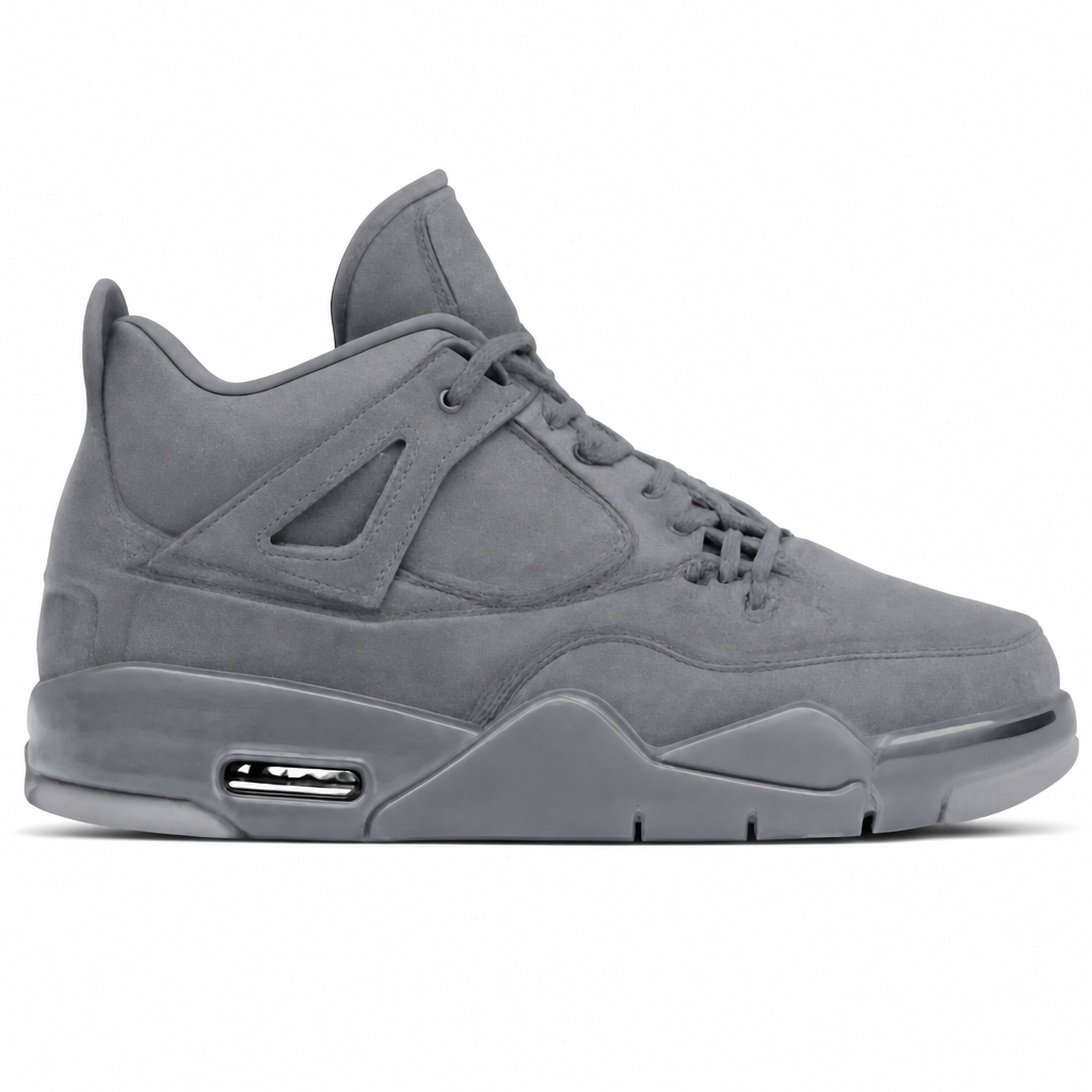 Gray Suede High-Top Sneakers