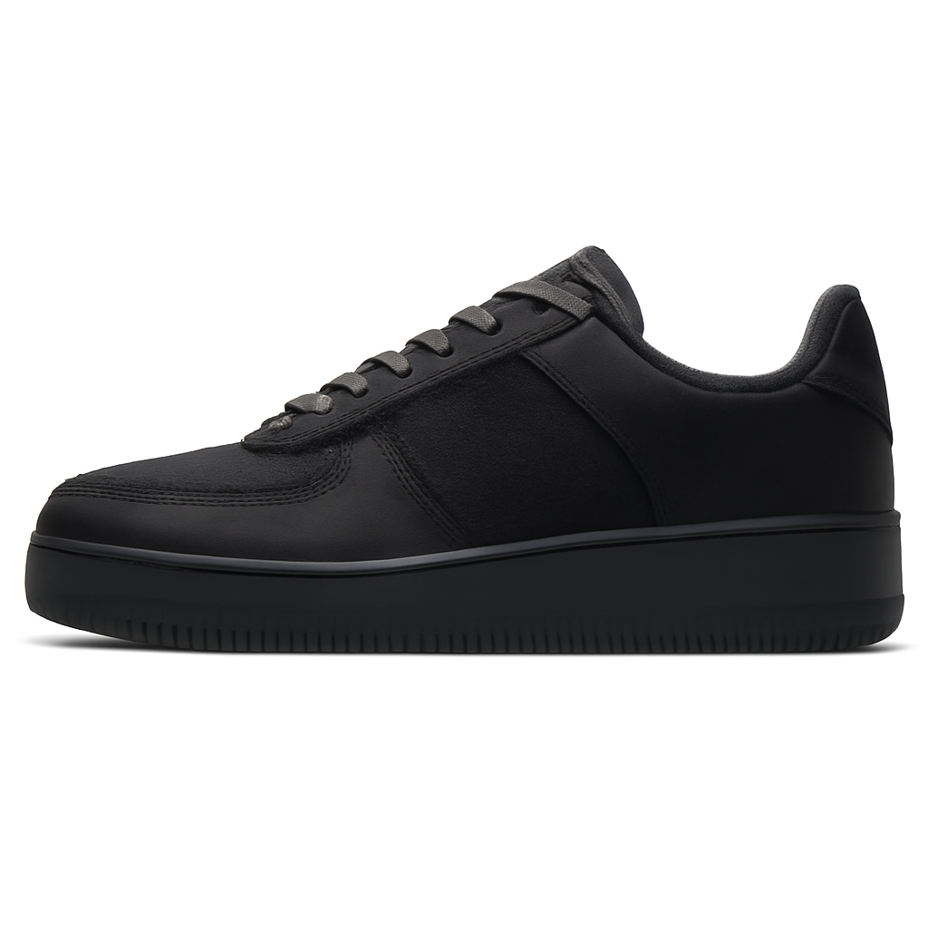 Off White Black Low Sneakers