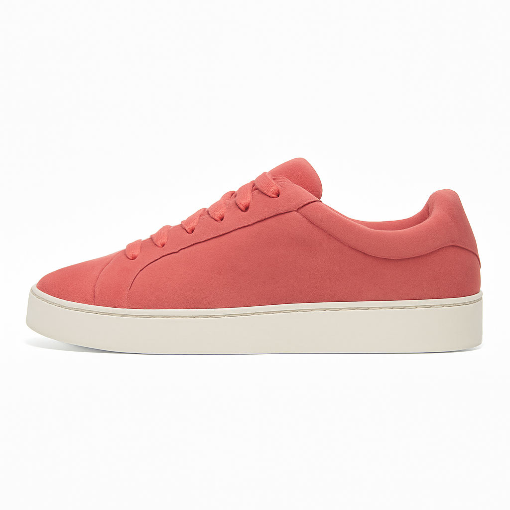 Pink Velvet Retro Sneakers
