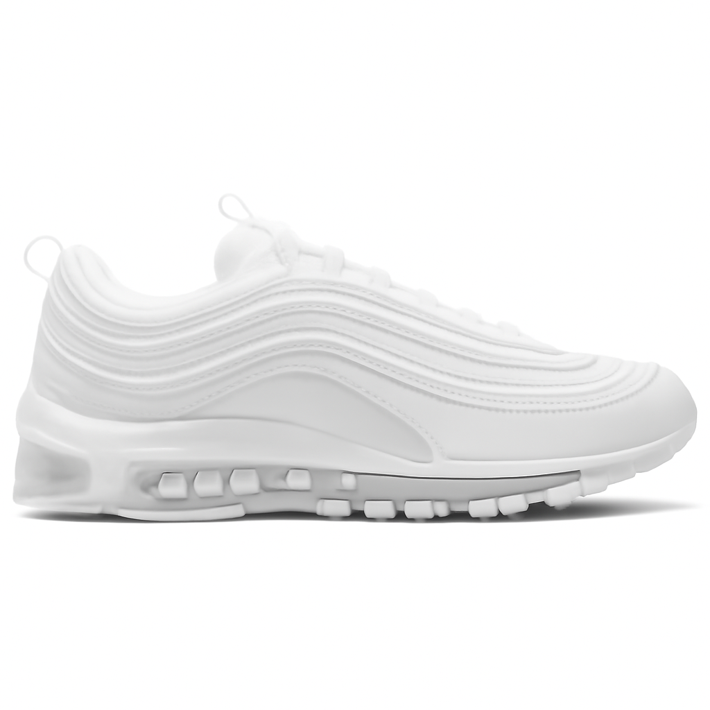 White Silver Retro Sneakers