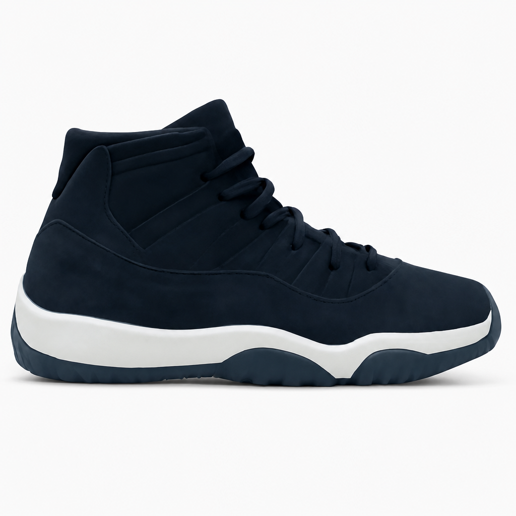 Midnight Navy High-Top Sneakers