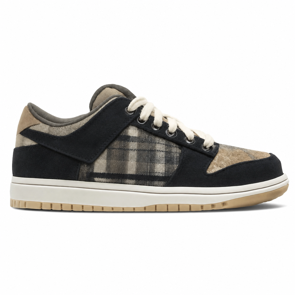 Brown Suede Low-Top Sneakers
