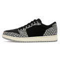 Black and Grey Low-Top Sneakers