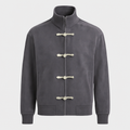 Dark Grey Mandarin Collar Jacket
