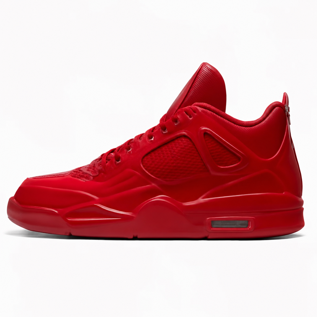 Vibrant Red Retro Sneakers