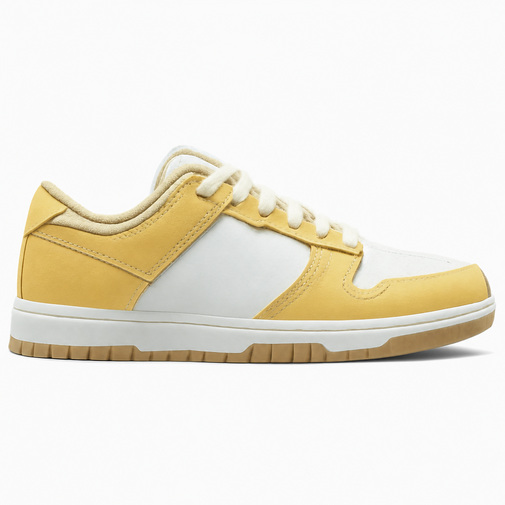 Wheat Grass Orange Low-Top Sneakers