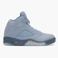 Blue Suede High-Top Sneakers