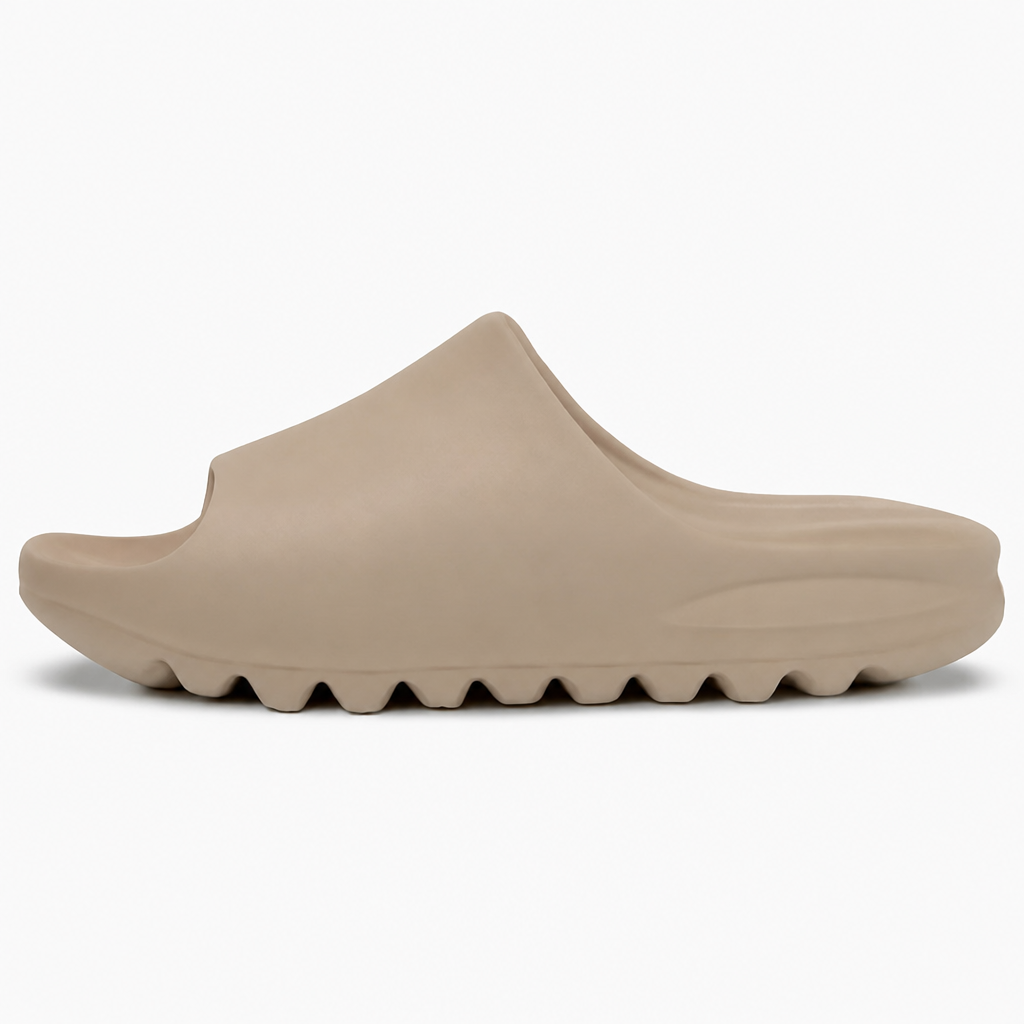 White Foam Slip-On Sandals