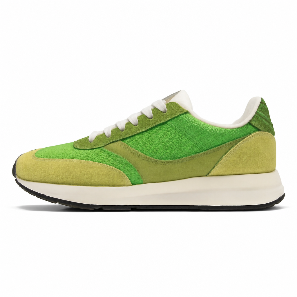 Green Multi-Layered Sneakers