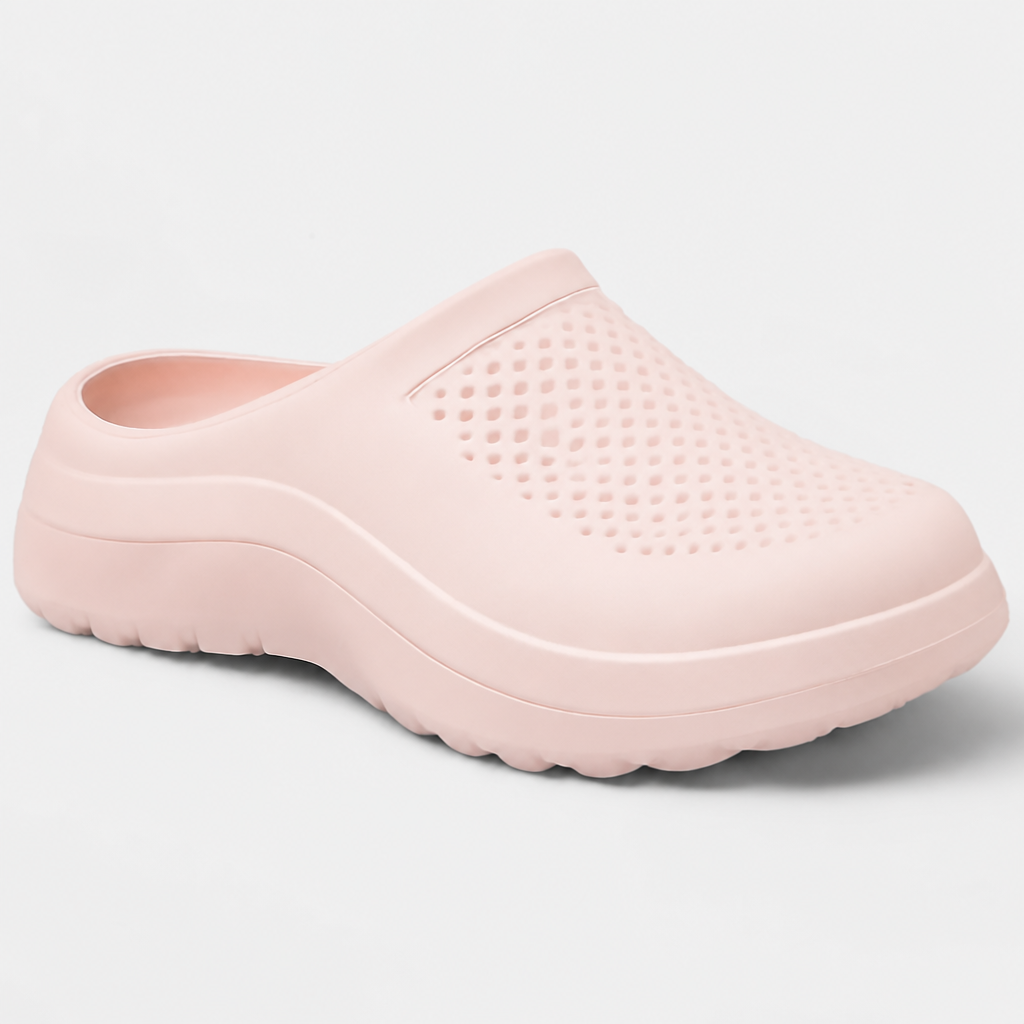 Pearl Pink Slide Sandals