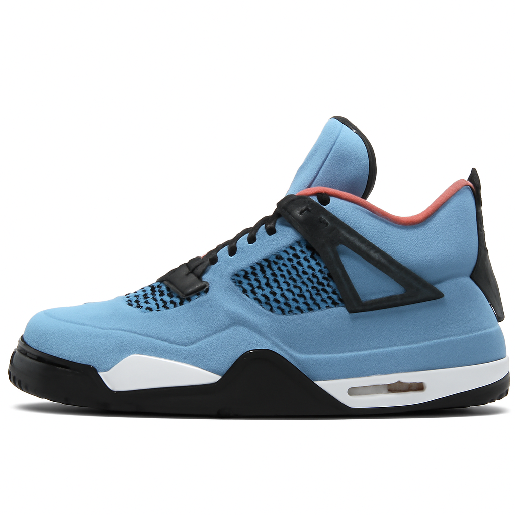 Turquoise Suede High-Top Sneakers