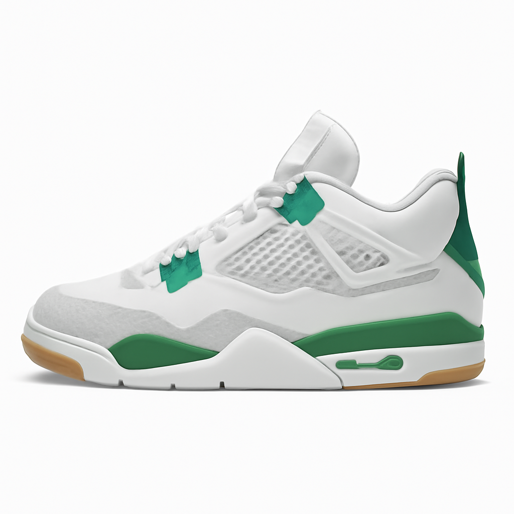 Pine Green Retro Sneakers