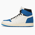 High Top Black and Blue Sneakers