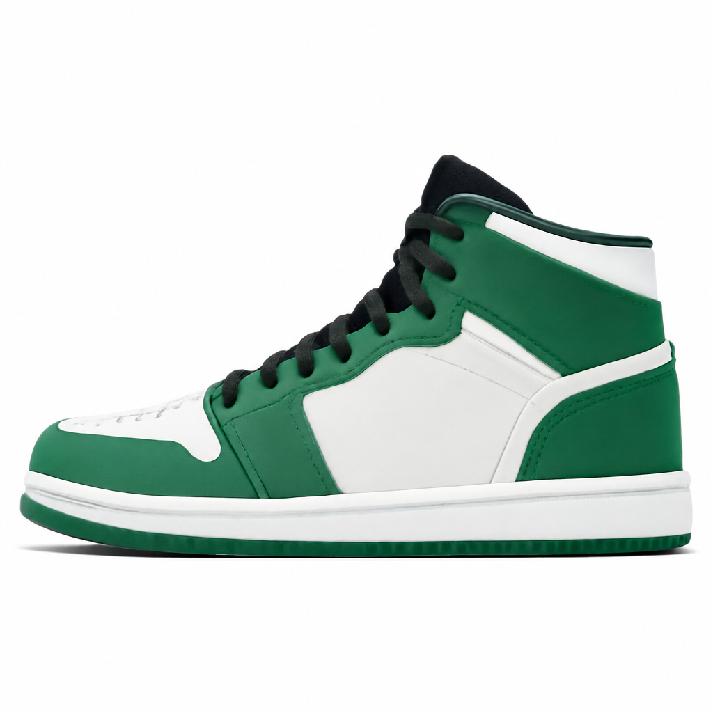 Pine Green Mid-Top Sneakers