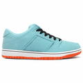 Light Blue Suede Low-Top Sneakers