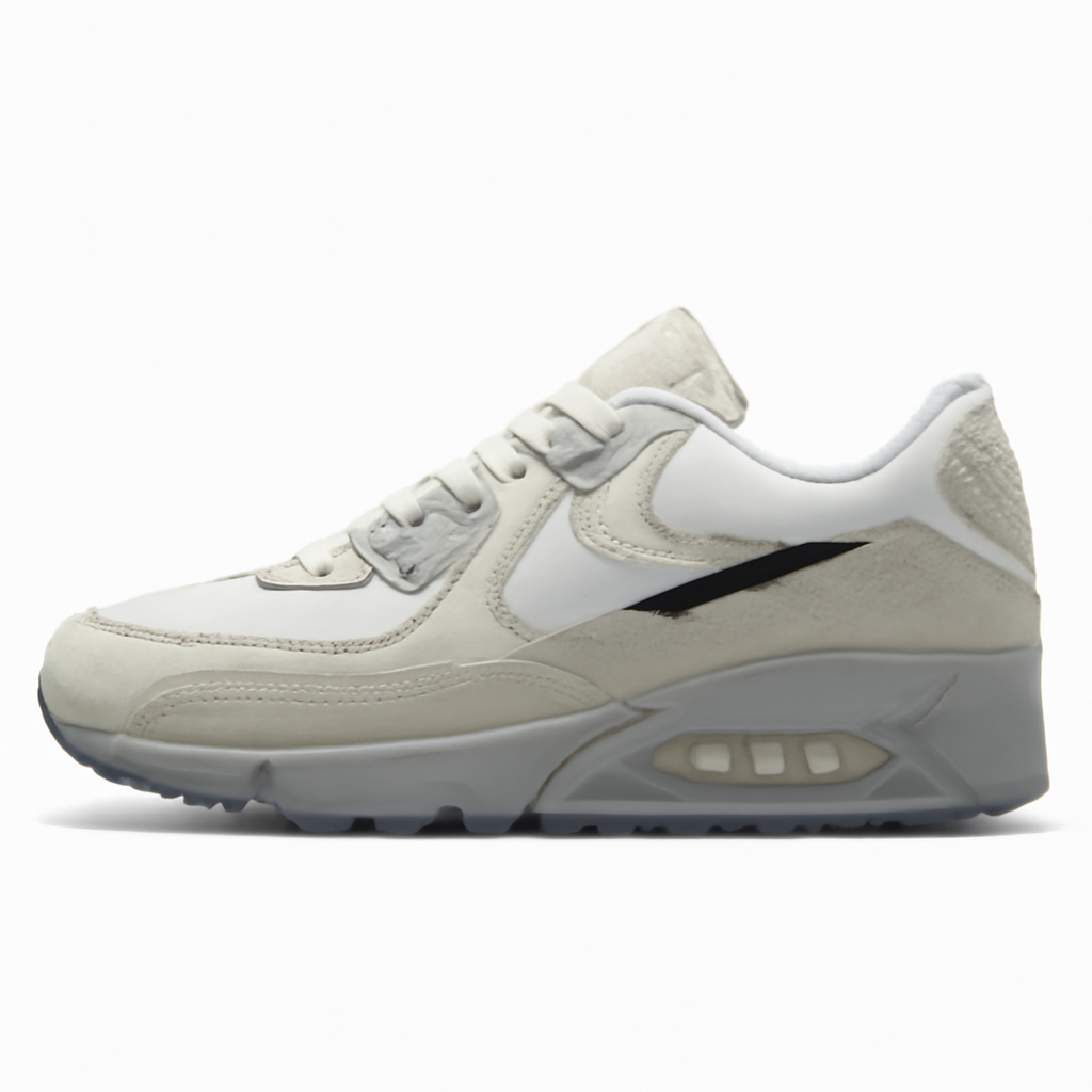 White Mesh Retro Sneakers