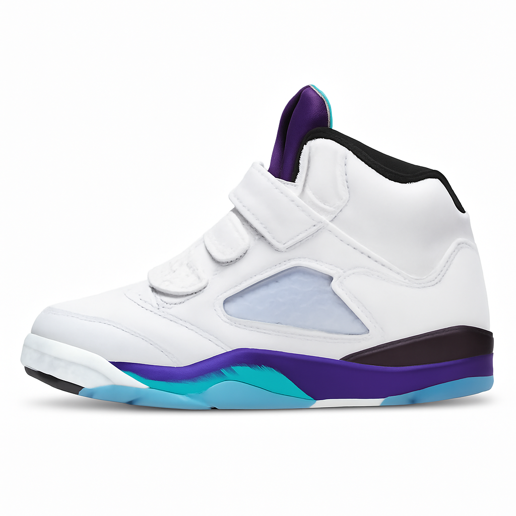 Purple and Green Sneakers