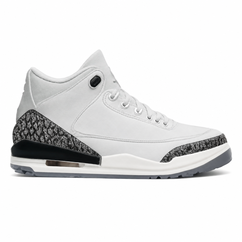 White Cement Retro Sneakers
