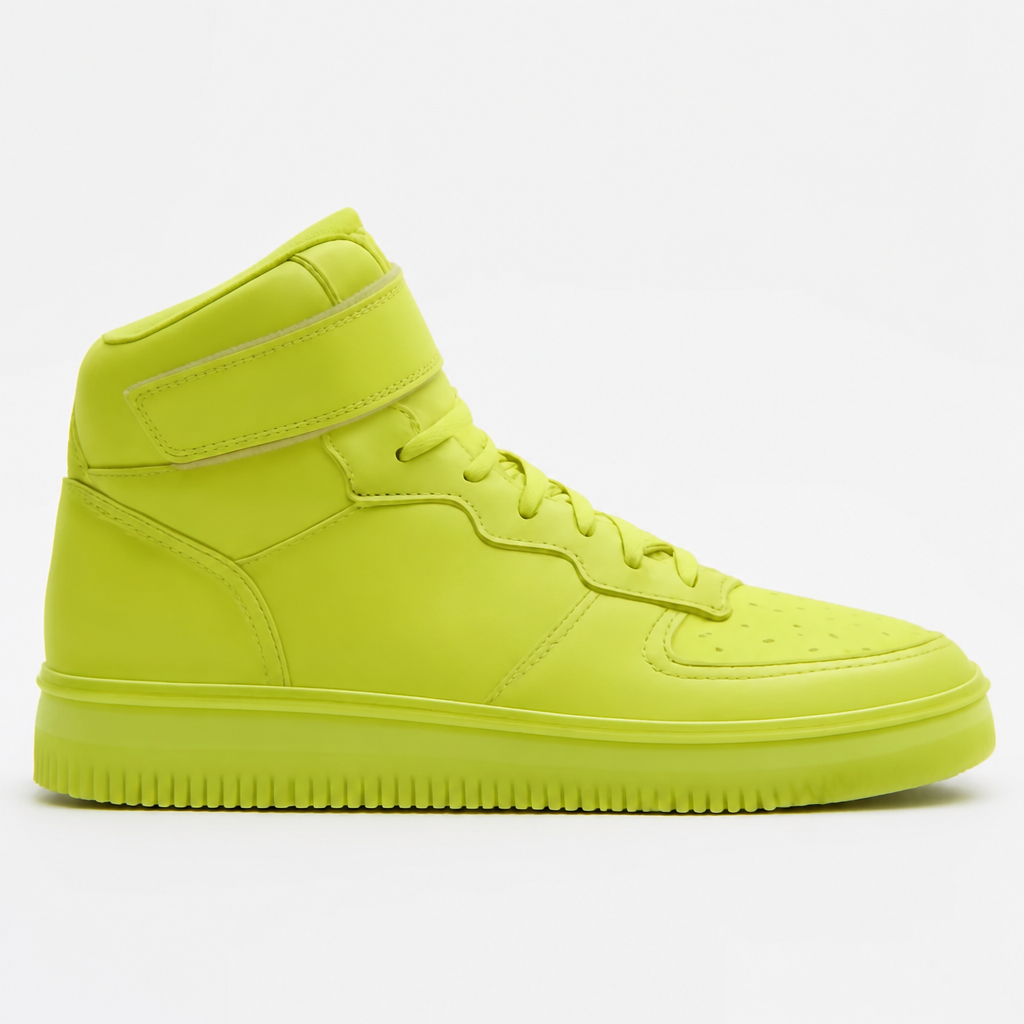 Flash Lime High-Top Sneakers
