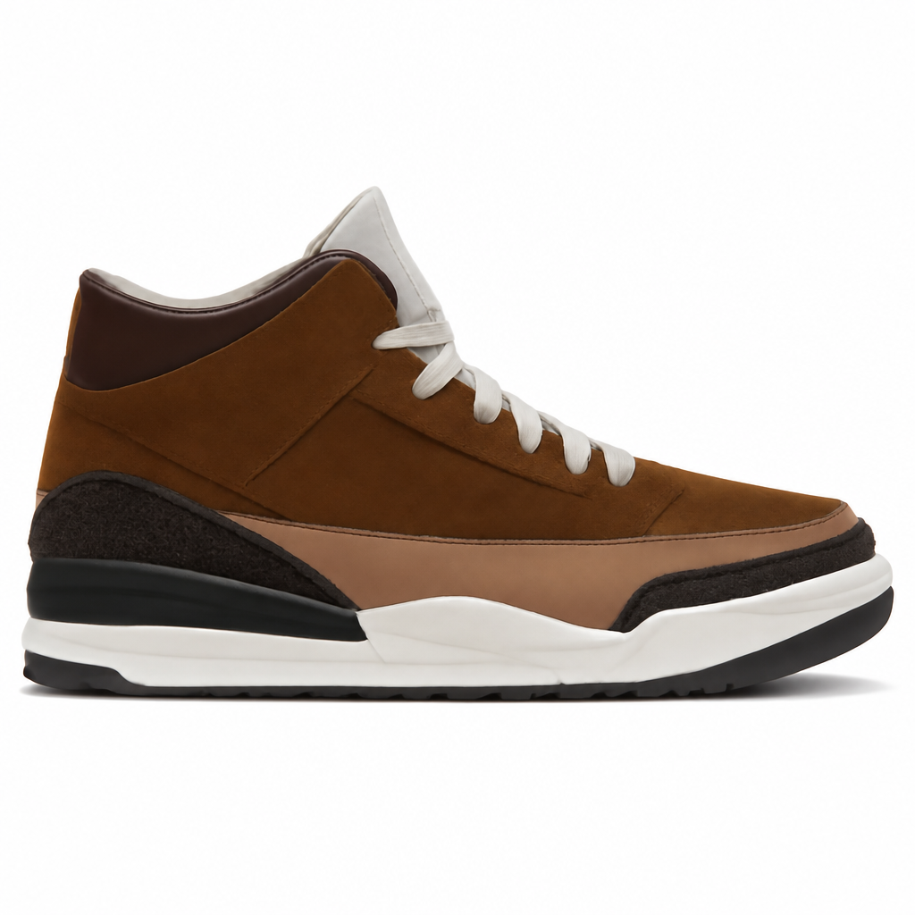 Archaeo Brown High-Top Sneakers