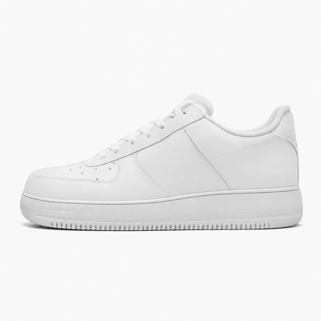 All-White Low Top Sneakers