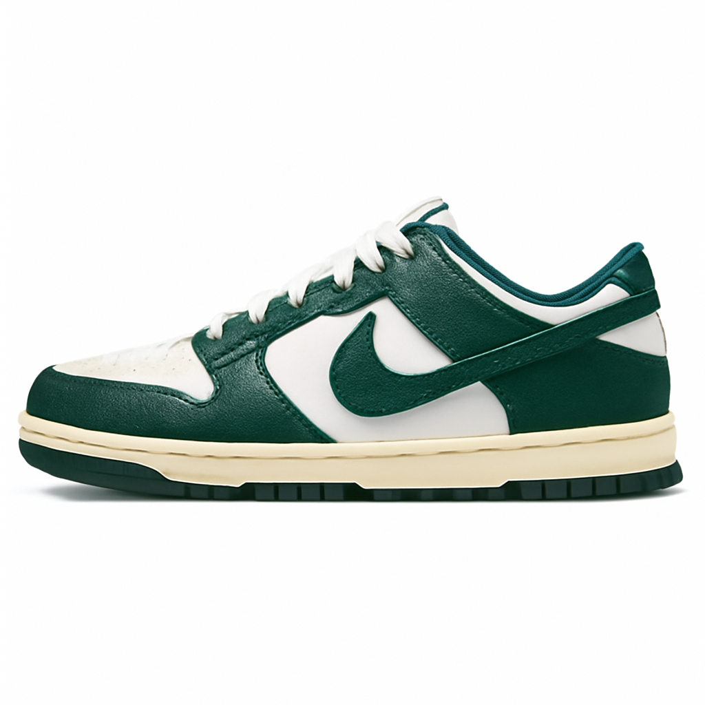 Vintage Green Low-Top Sneakers
