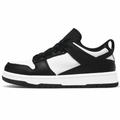 Black and White Low-Top Sneakers