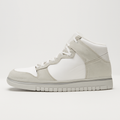 White and Pure Platinum High-Top Sneakers